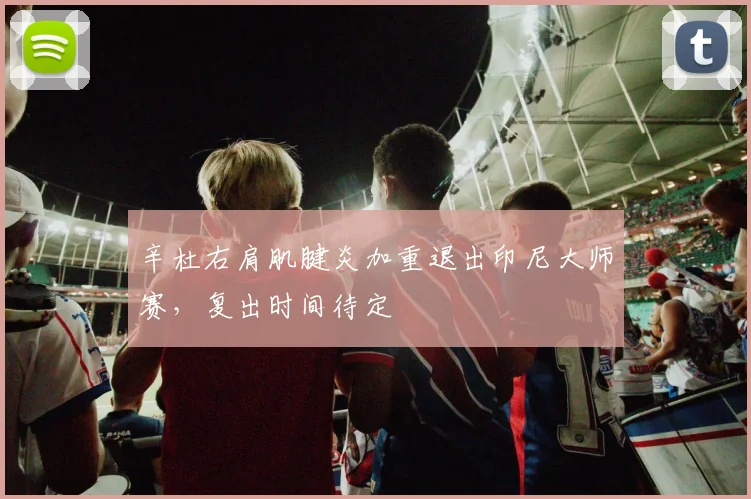 辛杜右肩肌腱炎加重退出印尼大师赛，复出时间待定